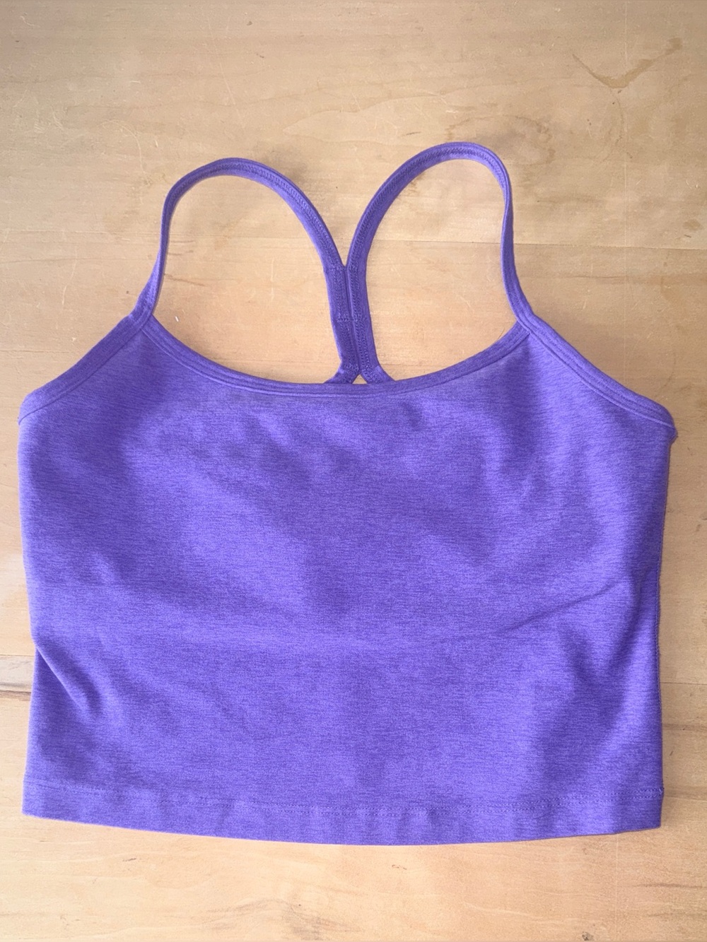 Beyond Yoga Spacedye Cropped Cami Bra Top - Purple Small